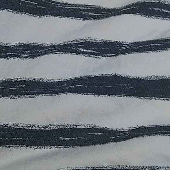 Loft cotton dress cream and gray striped S - Picture 11 of 11